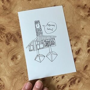 Unique Hand-Drawn Art Print